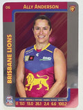 2025 AFLW TeamCoach | Silver Parallel #006 Ally Anderson | Brisbane Lions