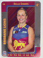 2025 AFLW TeamCoach | Silver Parallel #008 Belle Dawes | Brisbane Lions