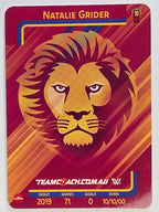 2025 AFLW TeamCoach | Silver Parallel #009 Natalie Grider | Brisbane Lions