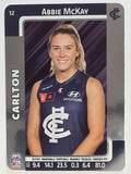 2025 AFLW TeamCoach | Silver Parallel #012 Abbie McKay | Carlton Blues