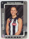 2025 AFLW TeamCoach | Silver Parallel #016 Brittany Bonnici | Collingwood Magpies