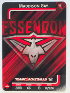 2025 AFLW TeamCoach | Silver Parallel #022 Maddison Gay | Essendon Bombers