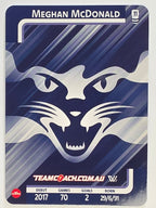 2025 AFLW TeamCoach | Silver Parallel #032 Meghan McDonald | Geelong Cats