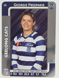 2025 AFLW TeamCoach | Silver Parallel #035 Georgie Prespakis | Geelong Cats
