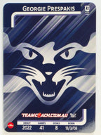 2025 AFLW TeamCoach | Silver Parallel #035 Georgie Prespakis | Geelong Cats