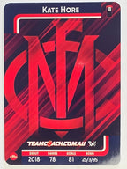 2025 AFLW TeamCoach | Silver Parallel #053 Kate Hore | Melbourne Demons