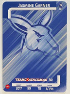 2025 AFLW TeamCoach | Silver Parallel #057 Jasmine Garner | North Melbourne Kangaroos
