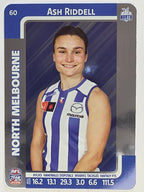 2025 AFLW TeamCoach | Silver Parallel #060 Ash Riddell | North Melbourne Kangaroos