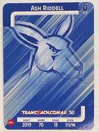 2025 AFLW TeamCoach | Silver Parallel #060 Ash Riddell | North Melbourne Kangaroos