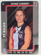 2025 AFLW TeamCoach | Silver Parallel #072 Jaimee Lambert | St. Kilda Saints