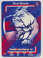 2025 AFLW TeamCoach | Silver Parallel #090 Rylie Wilcox | Western Bulldogs