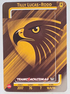 2025 AFLW TeamCoach | Blue Parallel #048 Tilly Lucas-Rodd | Hawthorn Hawks
