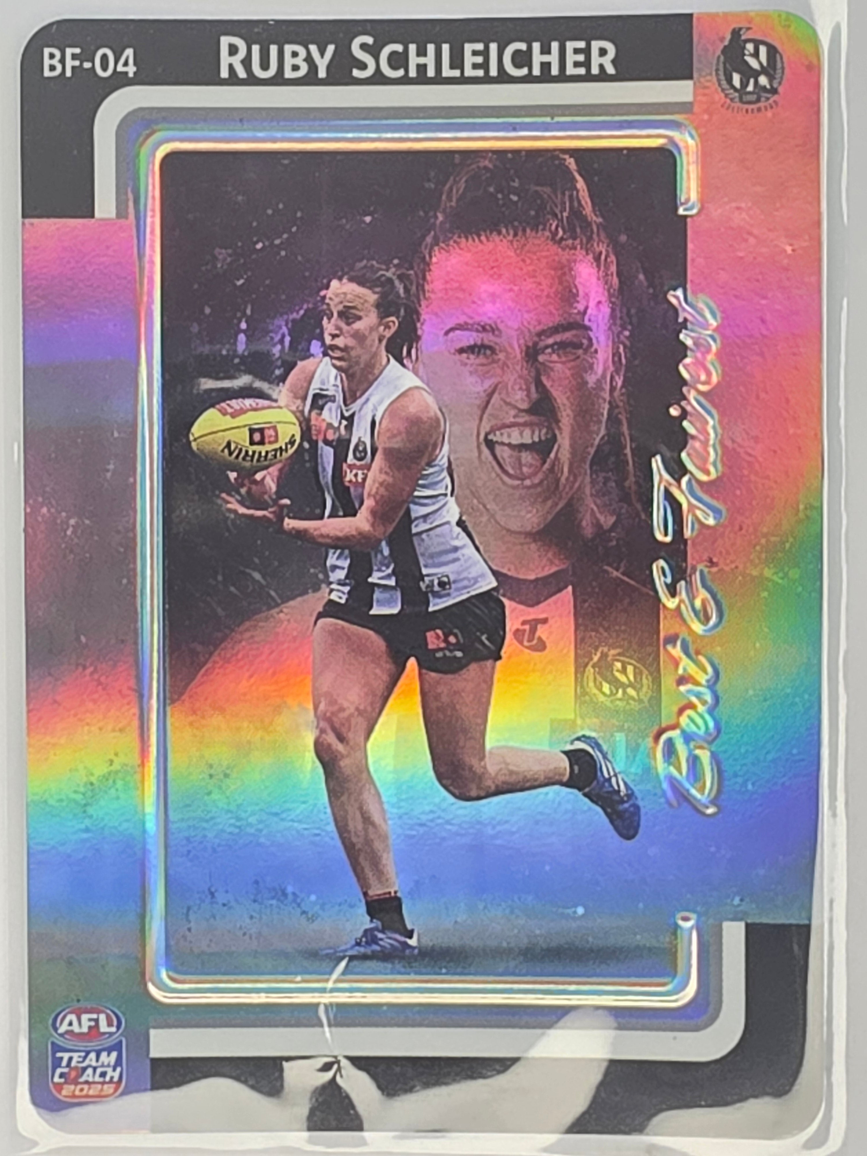 2025 AFLW TeamCoach | Best & Fairest #BF-04 Ruby Schleicher | Collingwood Magpies