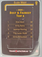 2025 AFLW TeamCoach | Best & Fairest #BF-10 Eliza West | Hawthorn Hawks
