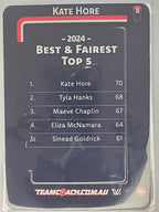 2025 AFLW TeamCoach | Best & Fairest #BF-11 Kate Hore | Melbourne Demons