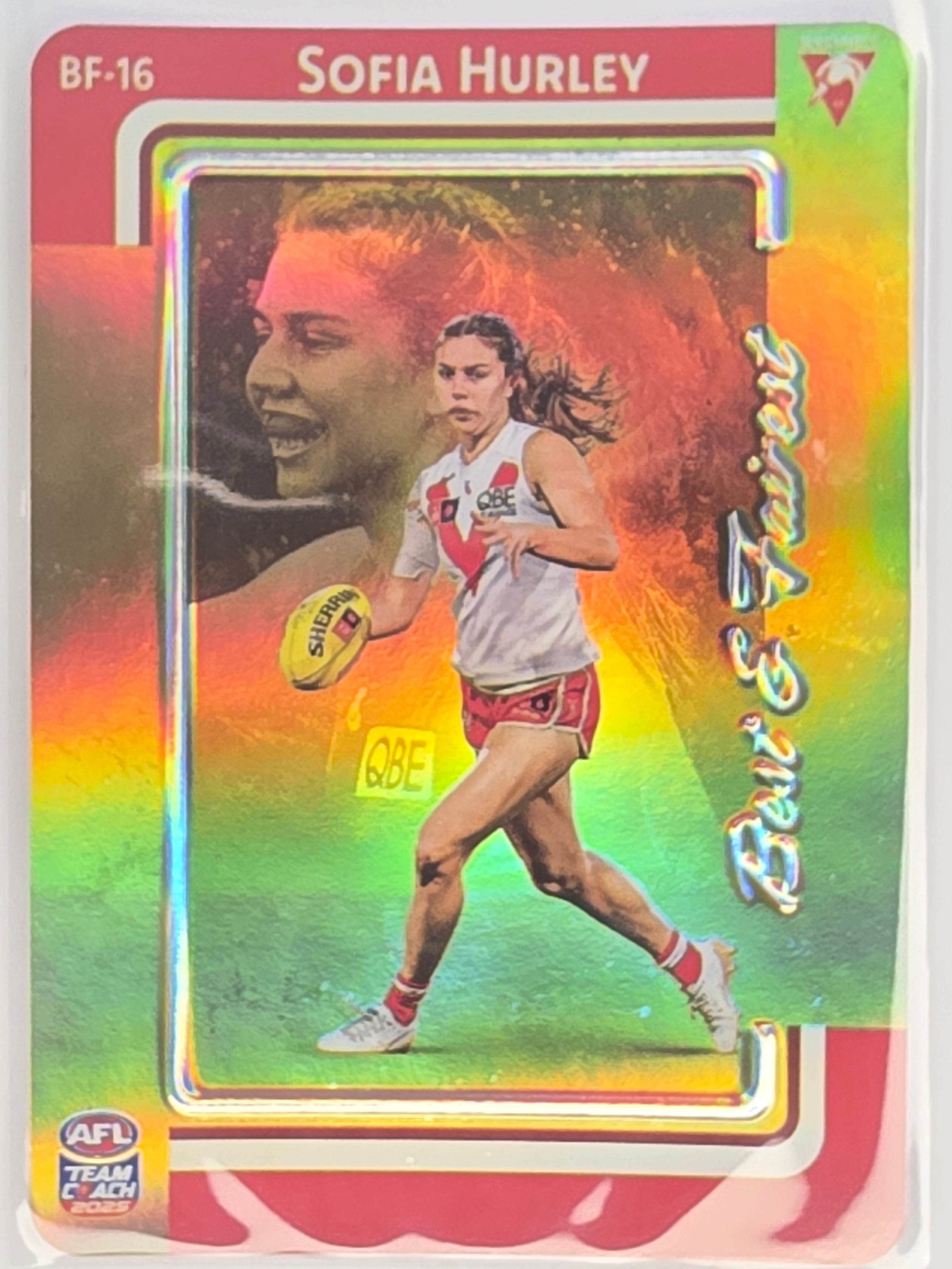 2025 AFLW TeamCoach | Best & Fairest GOLD #BF-16 Sofia Hurley| Sydney Swans
