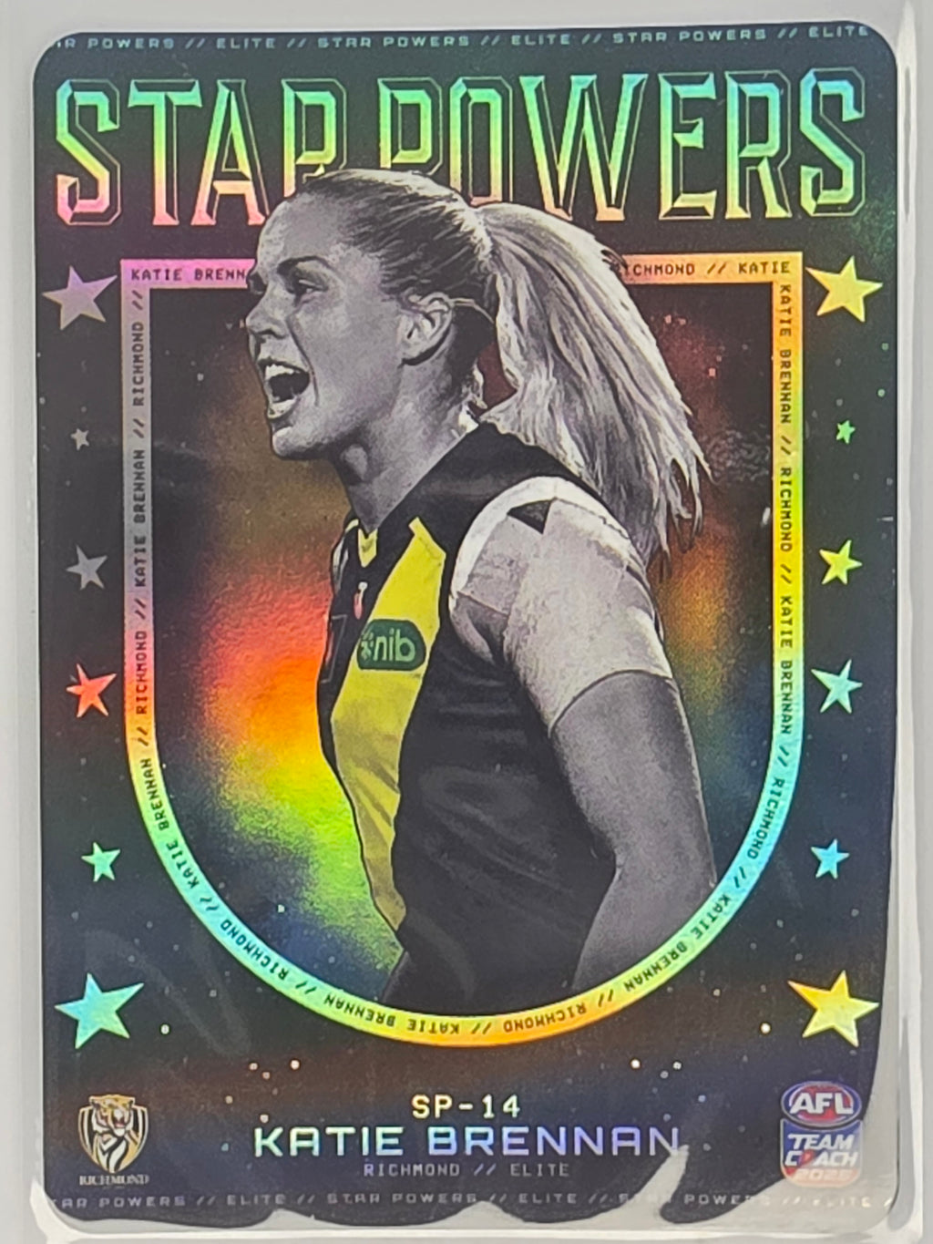 2025 AFLW TeamCoach | Star Powers #SP-14 Katie Brennan | Richmond Tigers