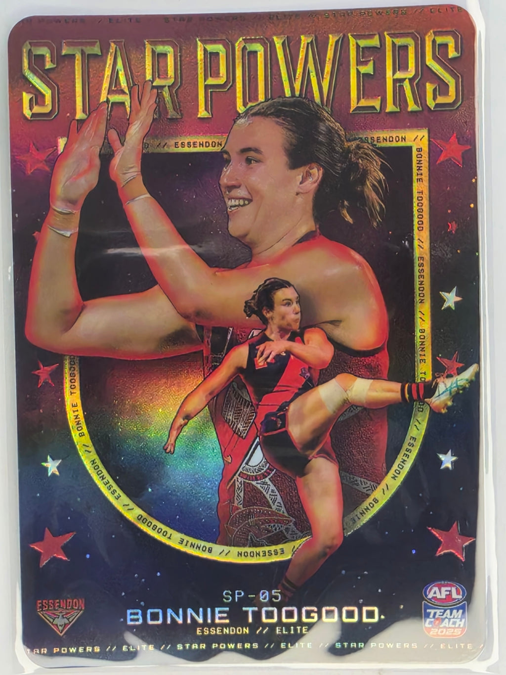 2025 AFLW TeamCoach | Star Powers GOLD #SP-05 Bonnie Toogood | Essendon Bombers