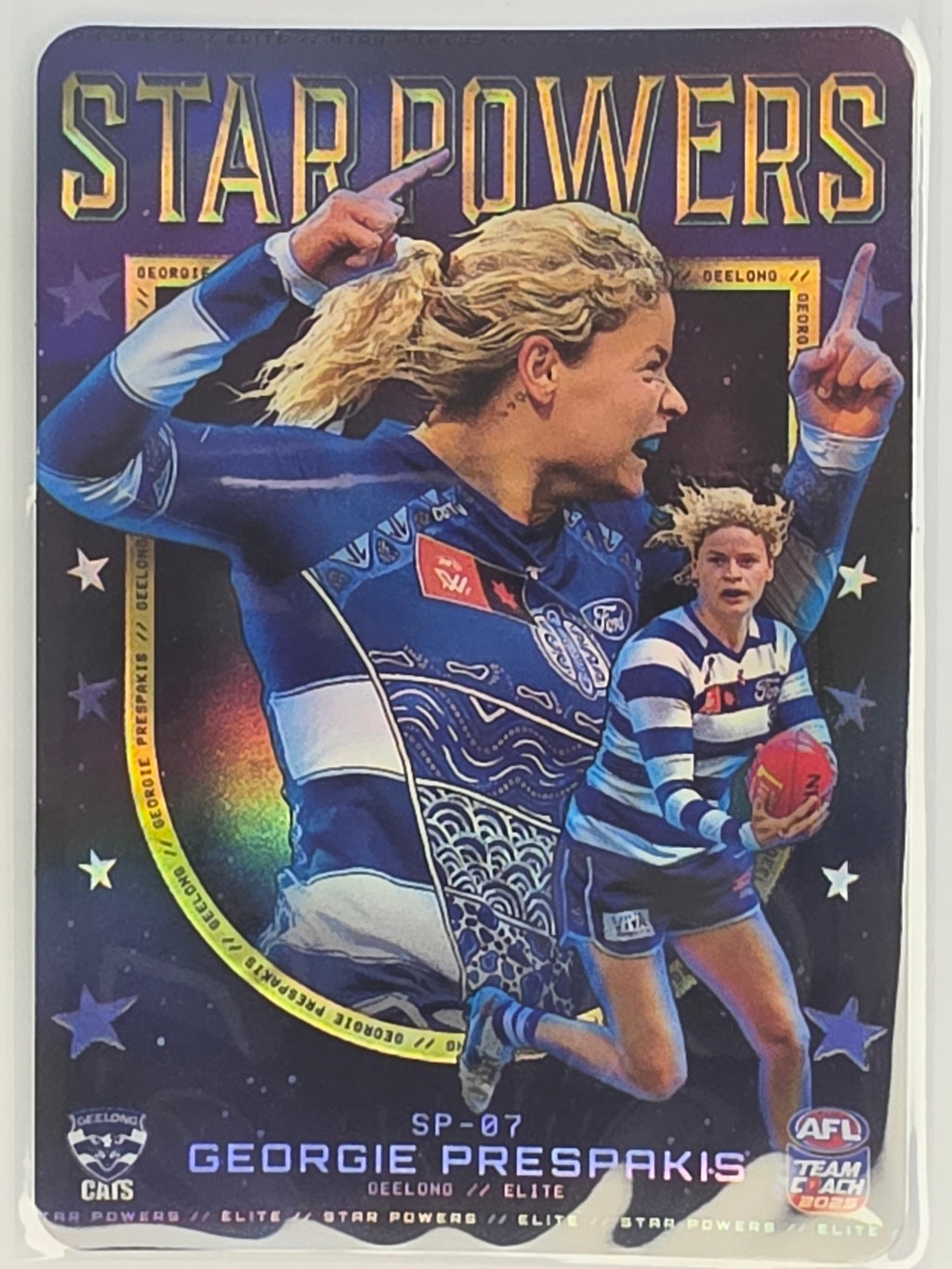 2025 AFLW TeamCoach | Star Powers GOLD #SP-07 Georgie Prespakis | Geelong Cats