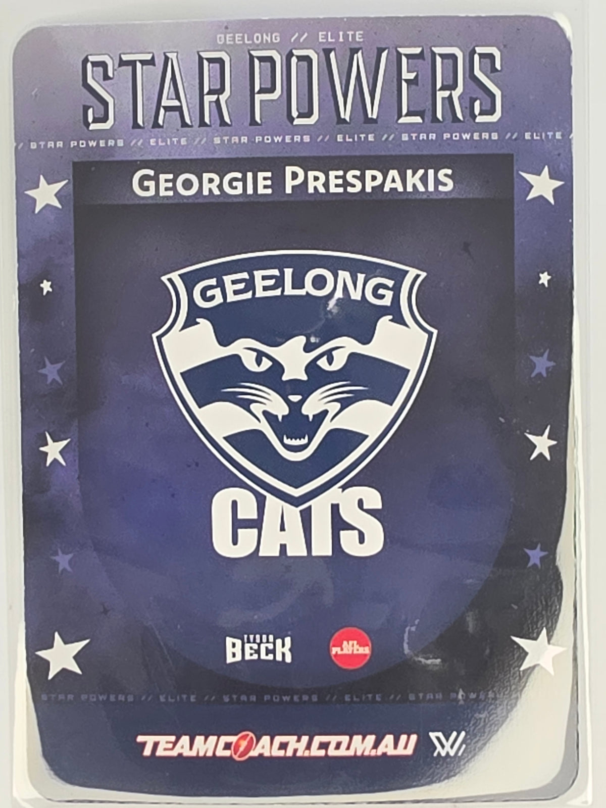 2025 AFLW TeamCoach | Star Powers GOLD #SP-07 Georgie Prespakis | Geelong Cats