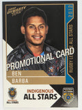 NRL 2012 Dynasty Promotional Card All Stars #AS1 Ben Barba Indigenious All Stars