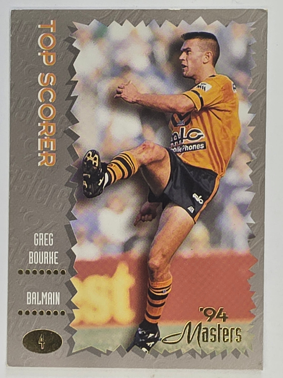 NRL 1994 Masters | #004 Greg Bourke | Balmain Tigers