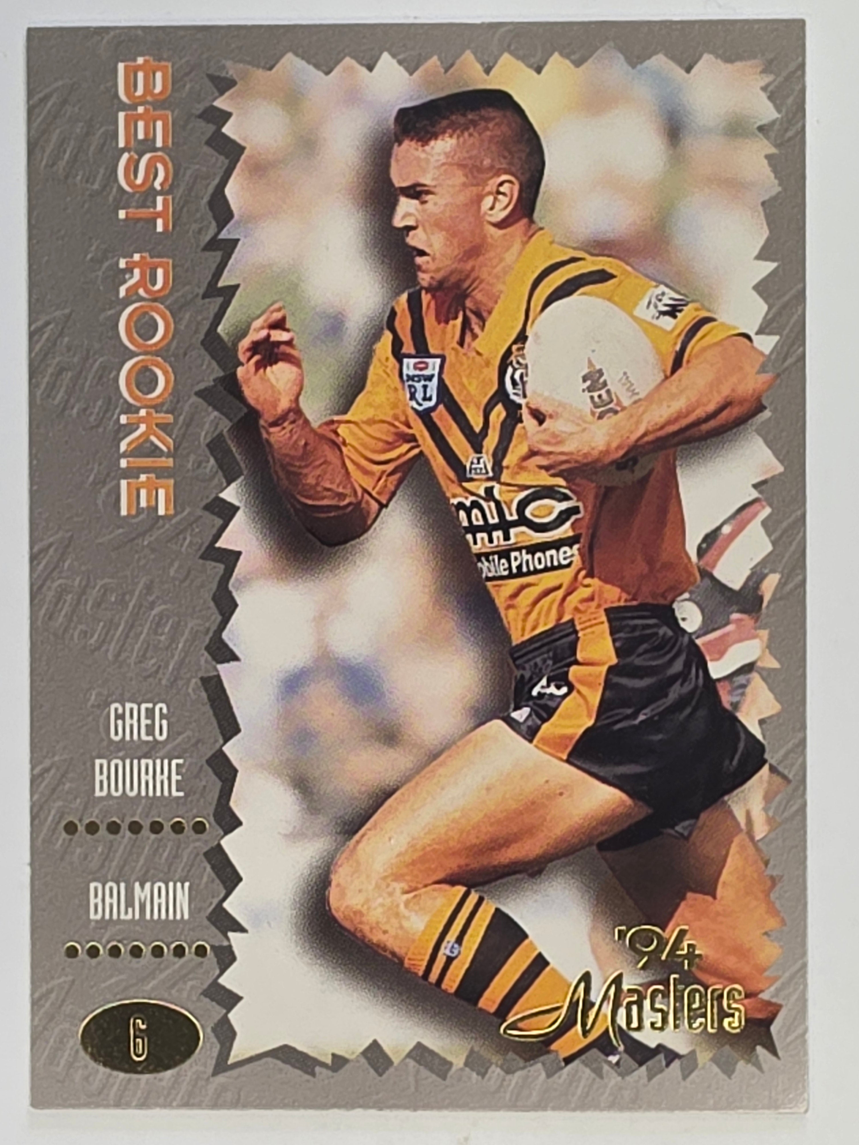 NRL 1994 Masters | #006 Greg Bourke | Balmain Tigers