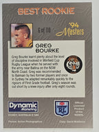 NRL 1994 Masters | #006 Greg Bourke | Balmain Tigers
