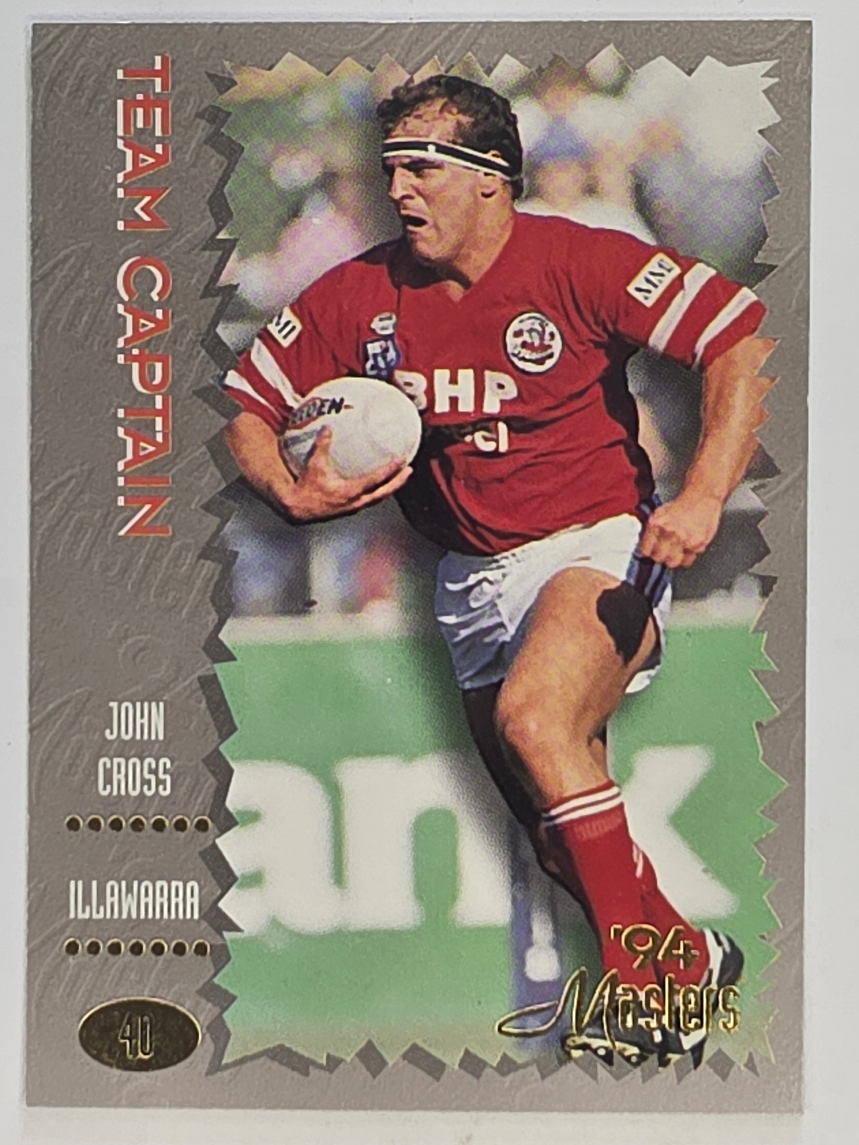 NRL 1994 Masters | #040 John Cross | Illawarra Steelers