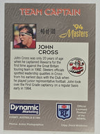 NRL 1994 Masters | #040 John Cross | Illawarra Steelers
