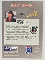 NRL 1994 Masters | #053 Greg Florimo | North Sydney Bears
