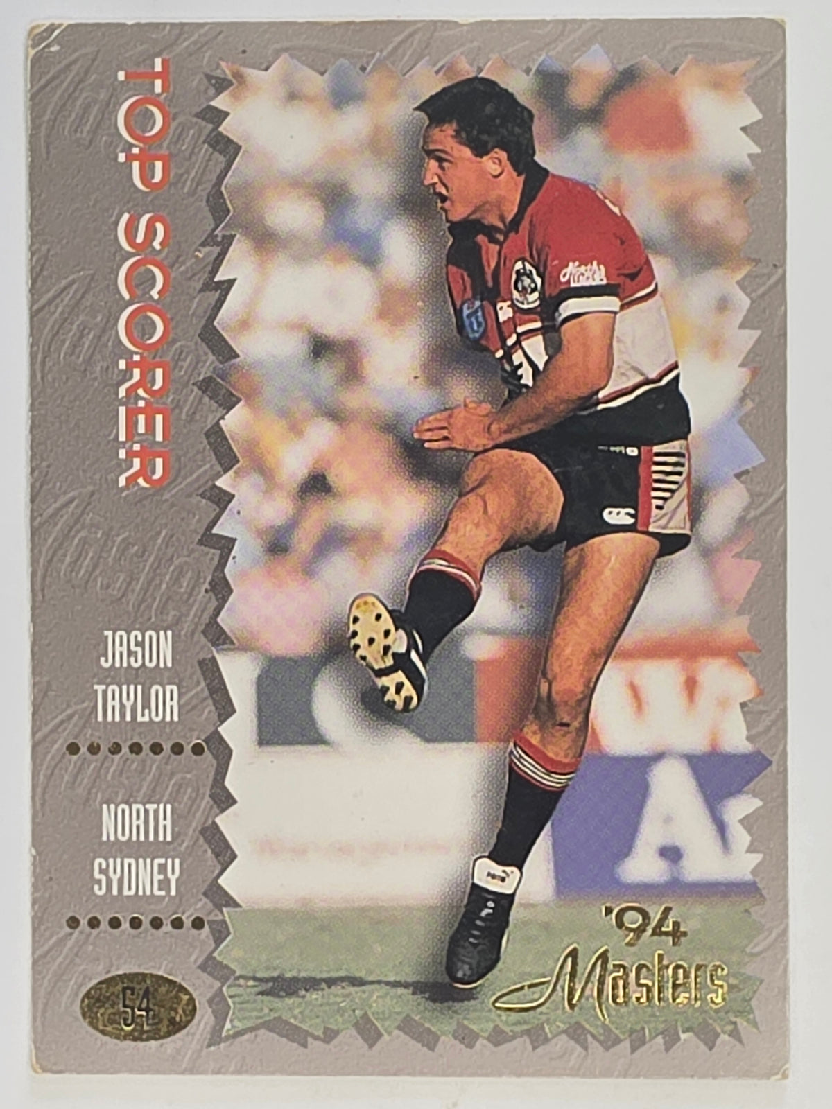 NRL 1994 Masters | #054 Jason Taylor | North Sydney Bears