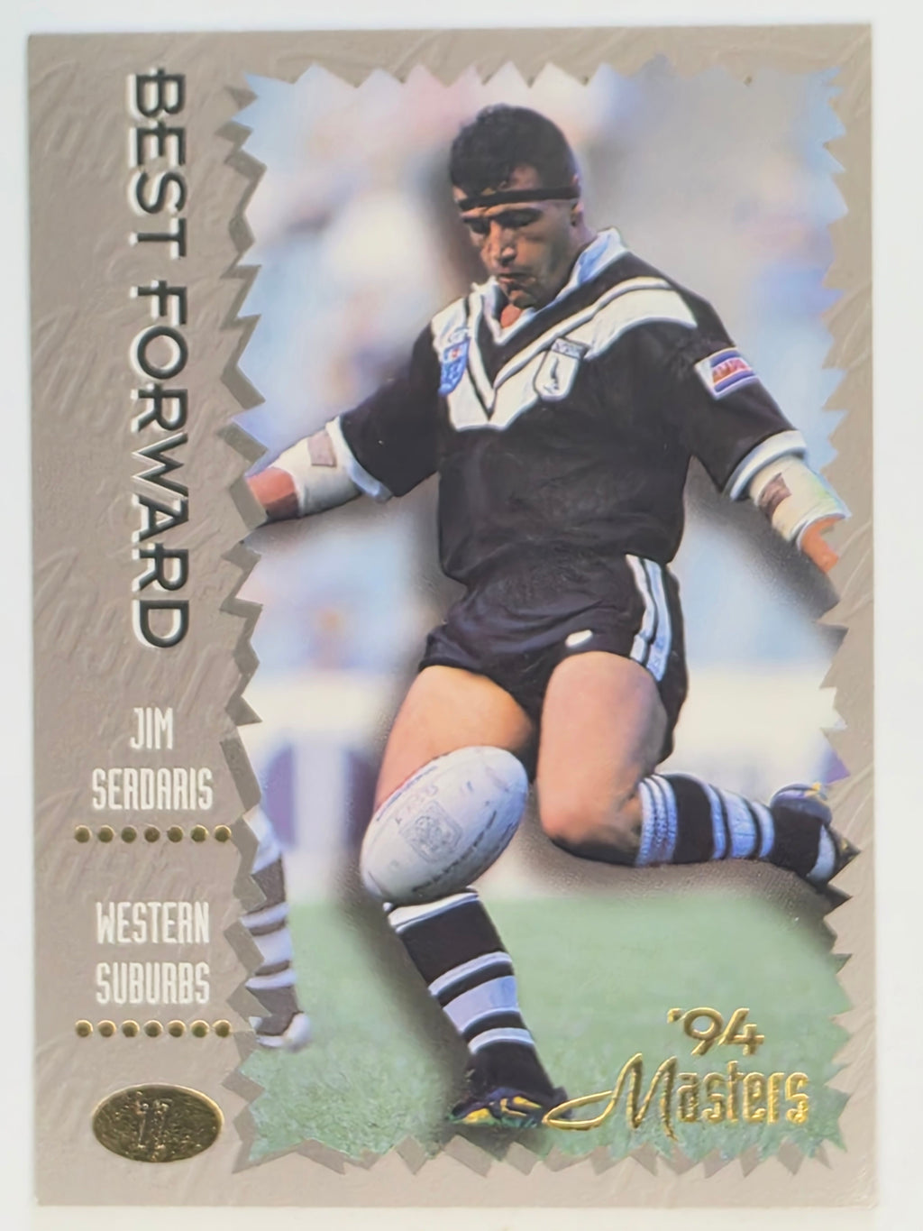 NRL 1994 Masters | #077 Jim Serdaris | Western Suburbs Magpies