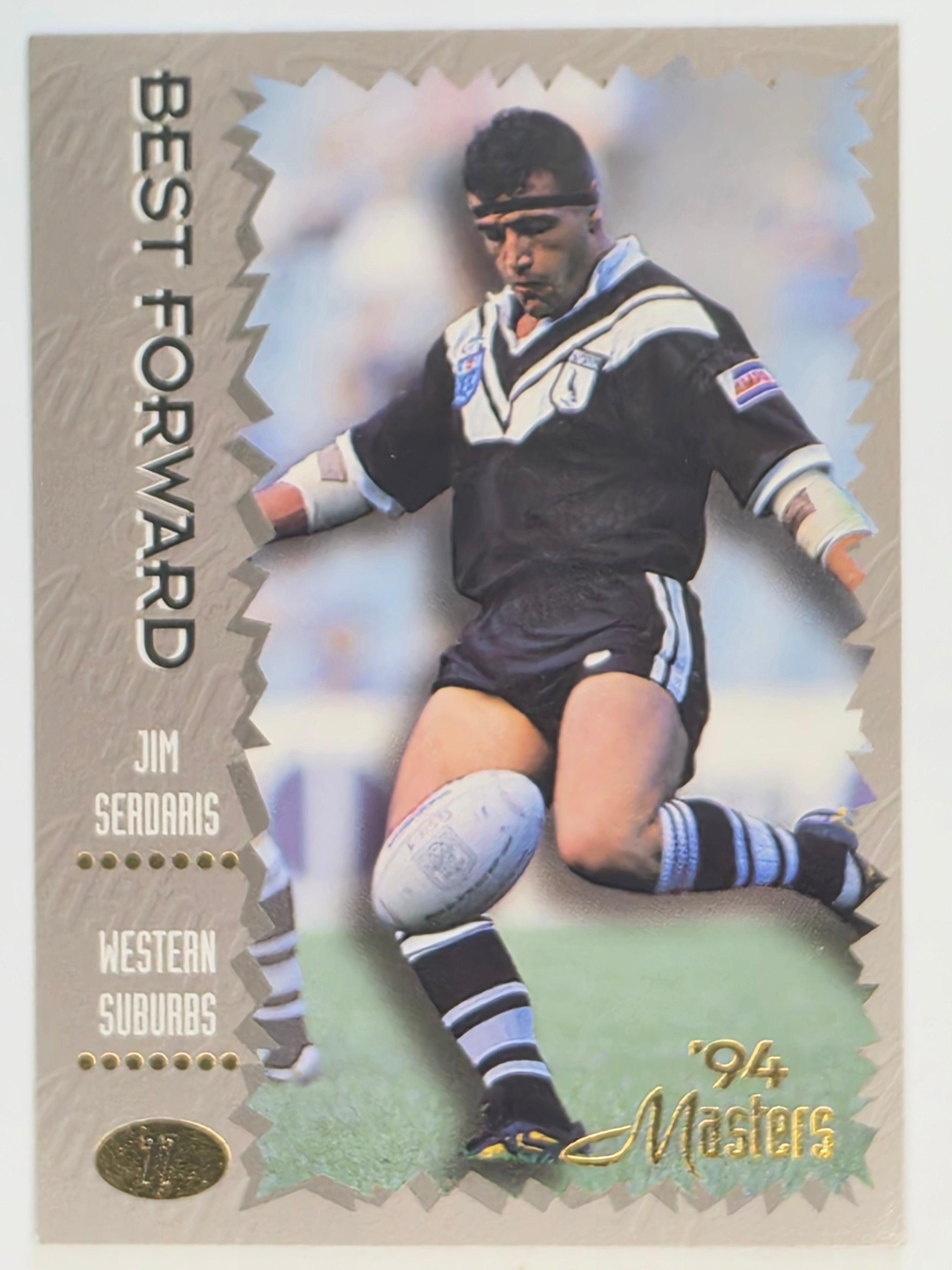 NRL 1994 Masters | #077 Jim Serdaris | Western Suburbs Magpies