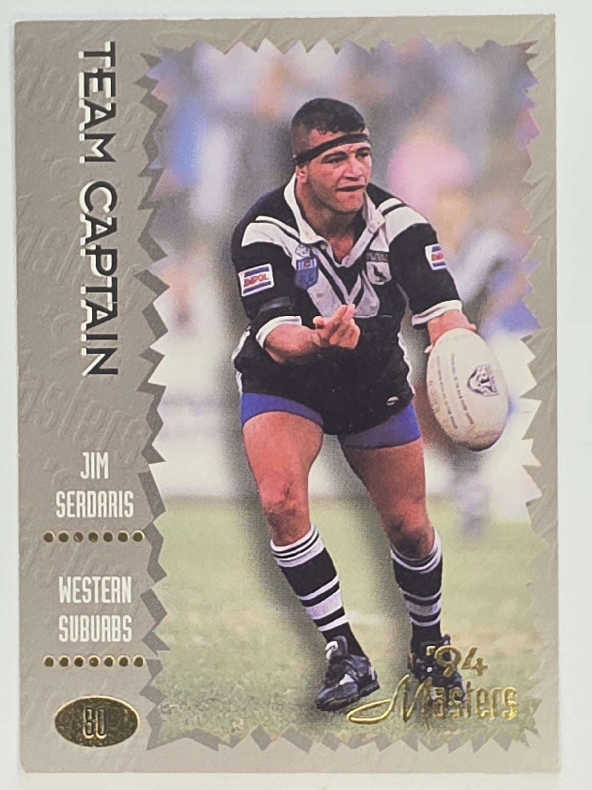 NRL 1994 Masters | #080 Jim Serdaris | Western Suburbs Magpies