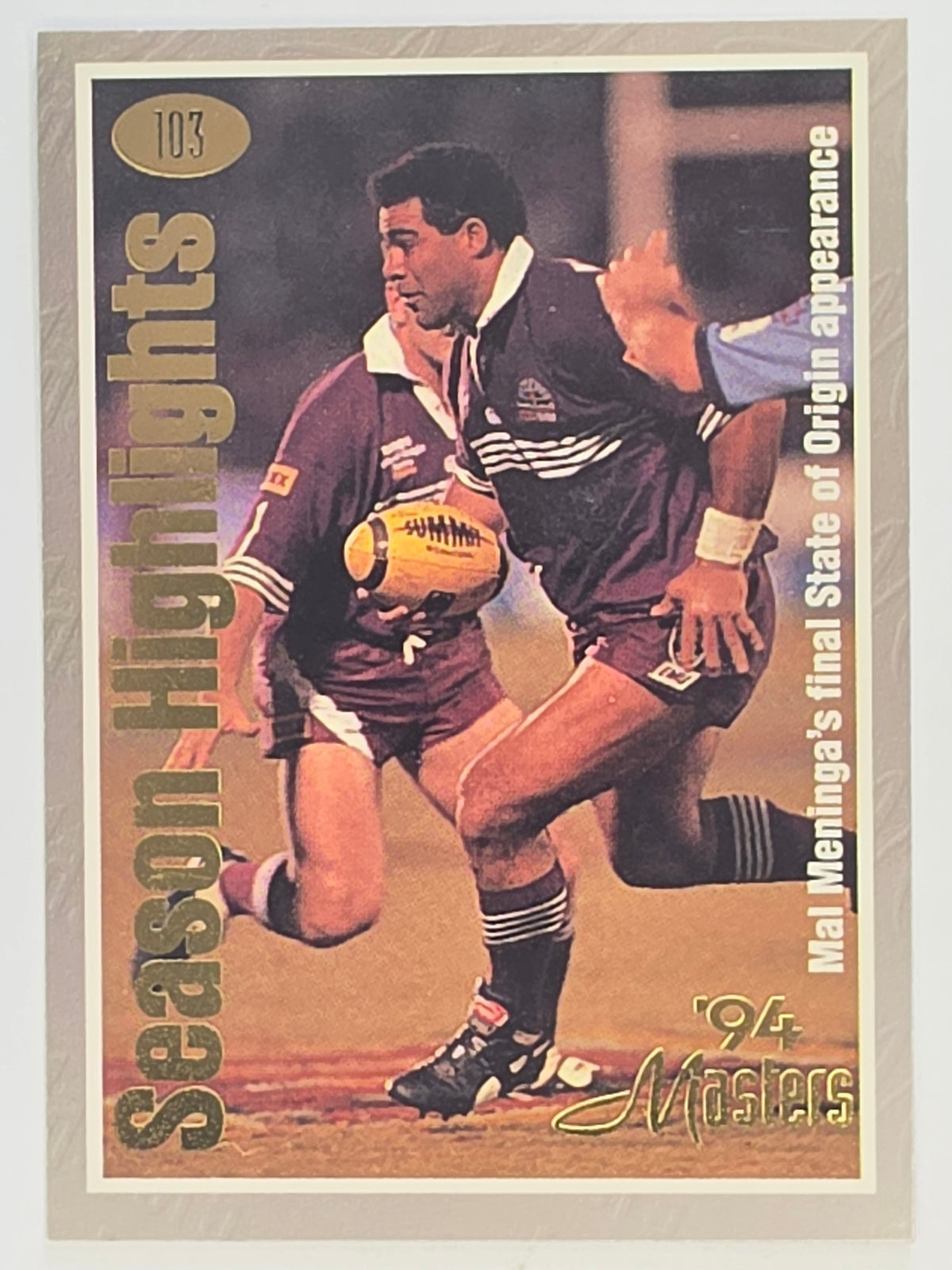 NRL 1994 Masters | #103 Mal Meninga's Final State of Origin Appearance | Season Highlights