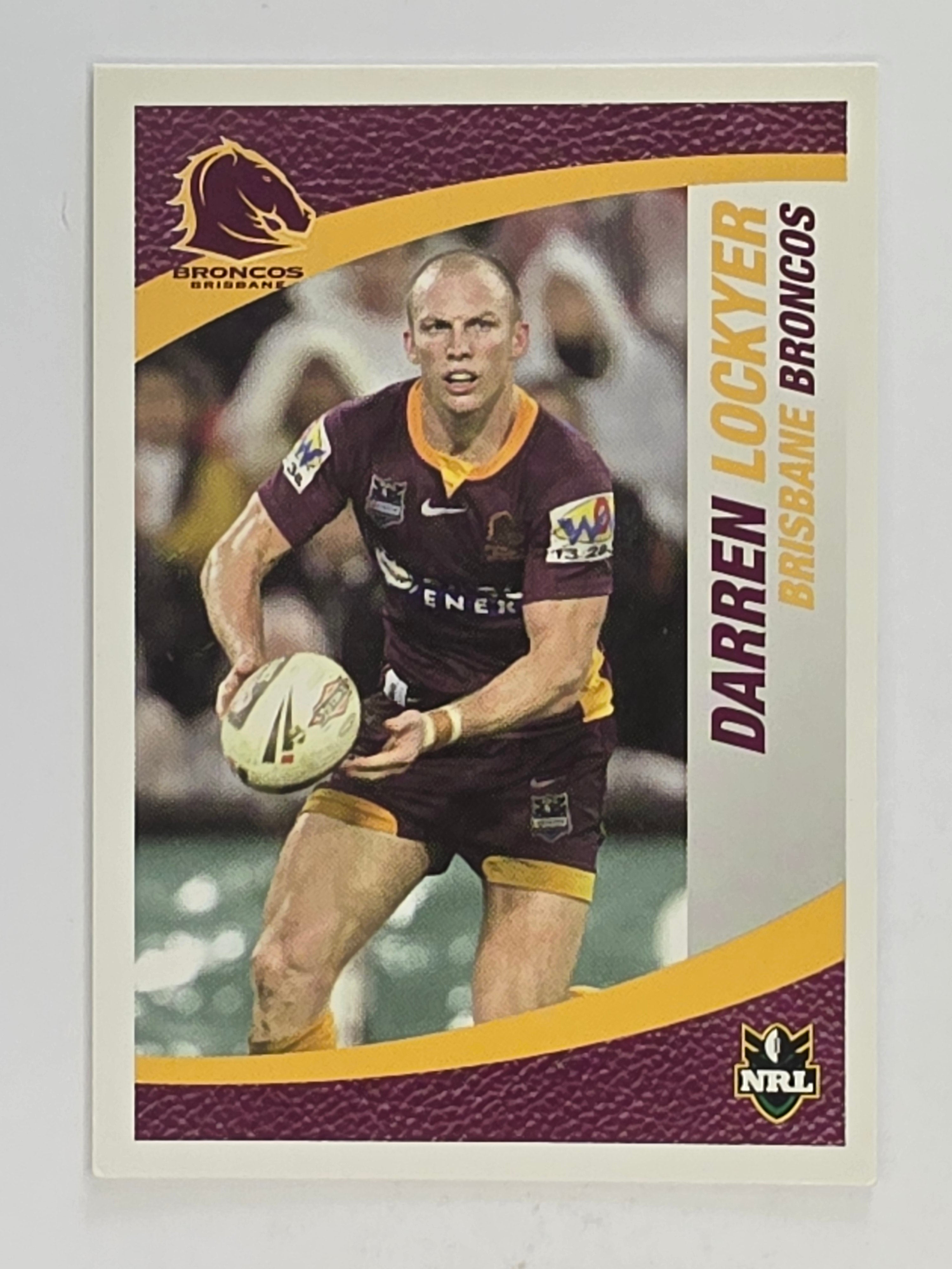 NRL 2008 Daily Telegraph | #006 | Darren Lockyer | Brisbane Broncos