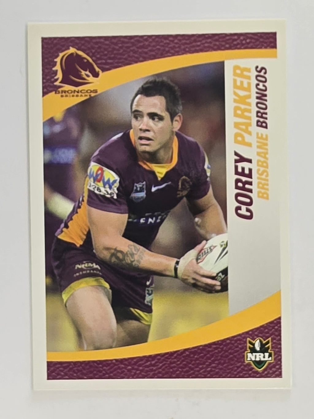 NRL 2008 Daily Telegraph | #007 | Corey Parker | Brisbane Broncos