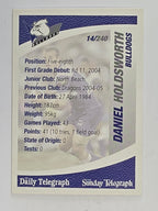 NRL 2008 Daily Telegraph | #014 | Daniel Holdsworth | Canterbury Bankstown Bulldogs
