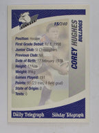 NRL 2008 Daily Telegraph | #015 | Corey Hughes | Canterbury Bankstown Bulldogs