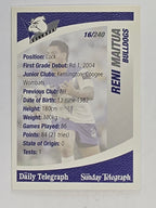 NRL 2008 Daily Telegraph | #016 | Reni Maitua | Canterbury Bankstown Bulldogs