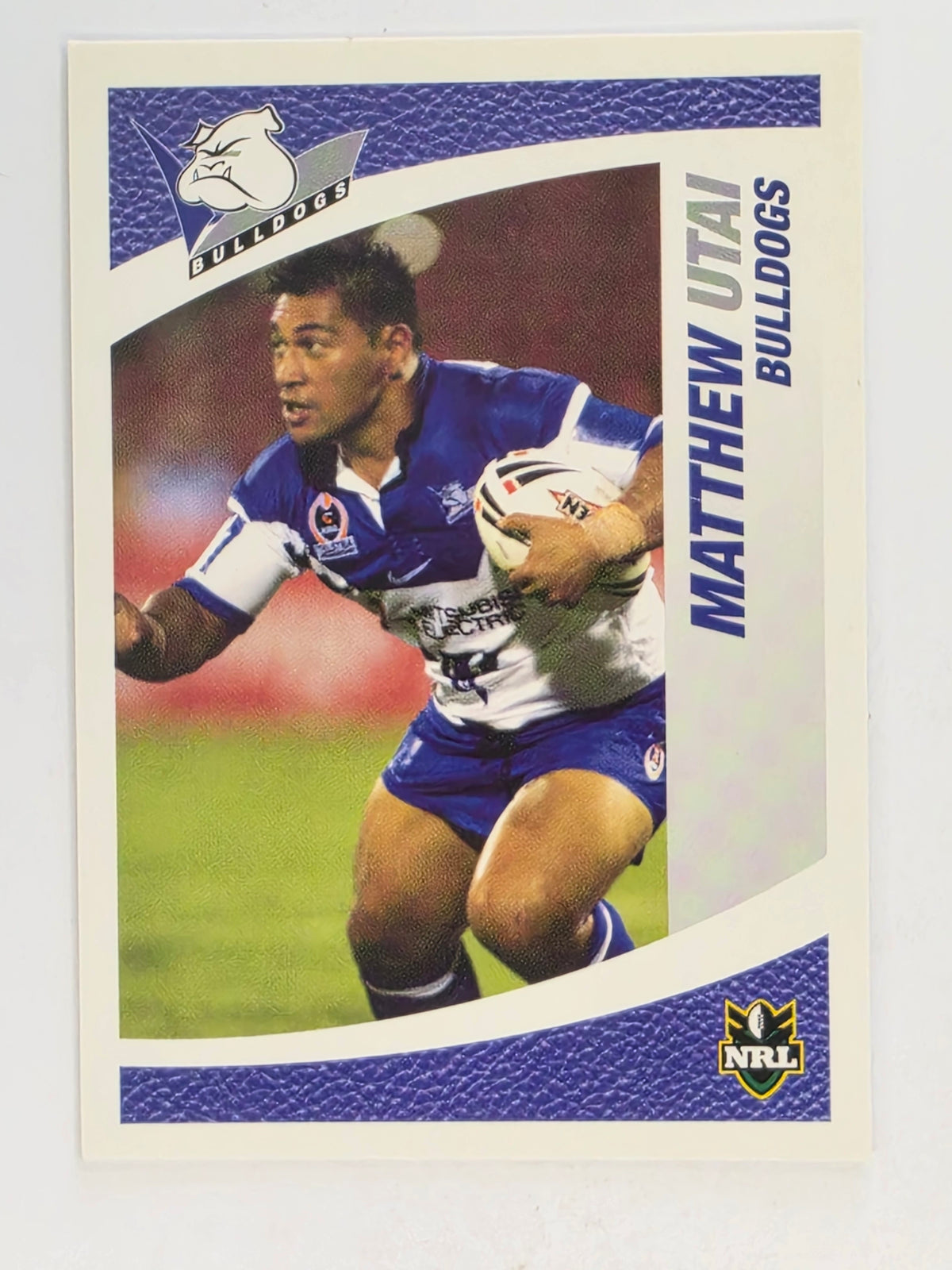 NRL 2008 Daily Telegraph | #022 | Matt Utai | Canterbury Bankstown Bulldogs