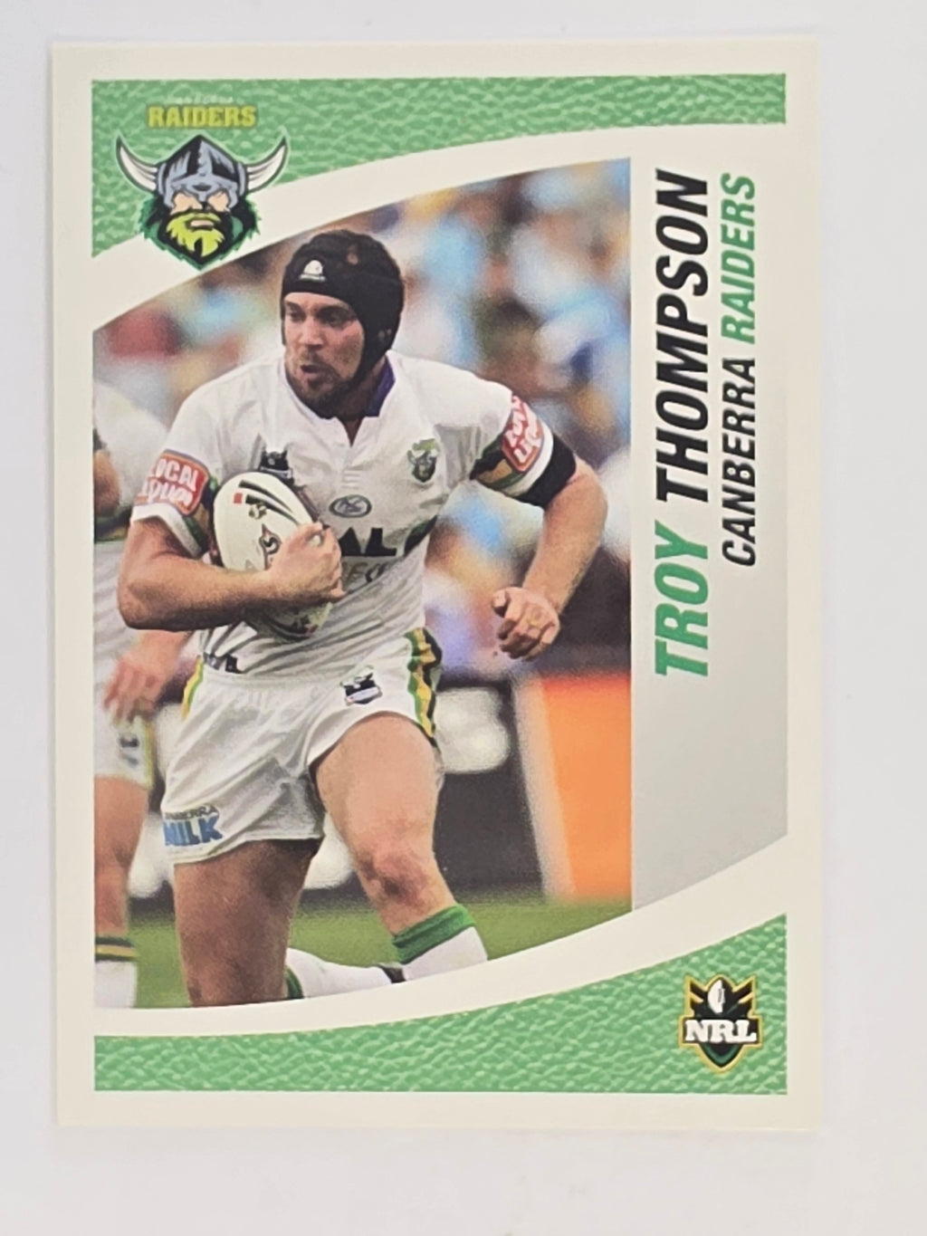 NRL 2008 Daily Telegraph | #032 | Troy Thompson | Canberra Raiders