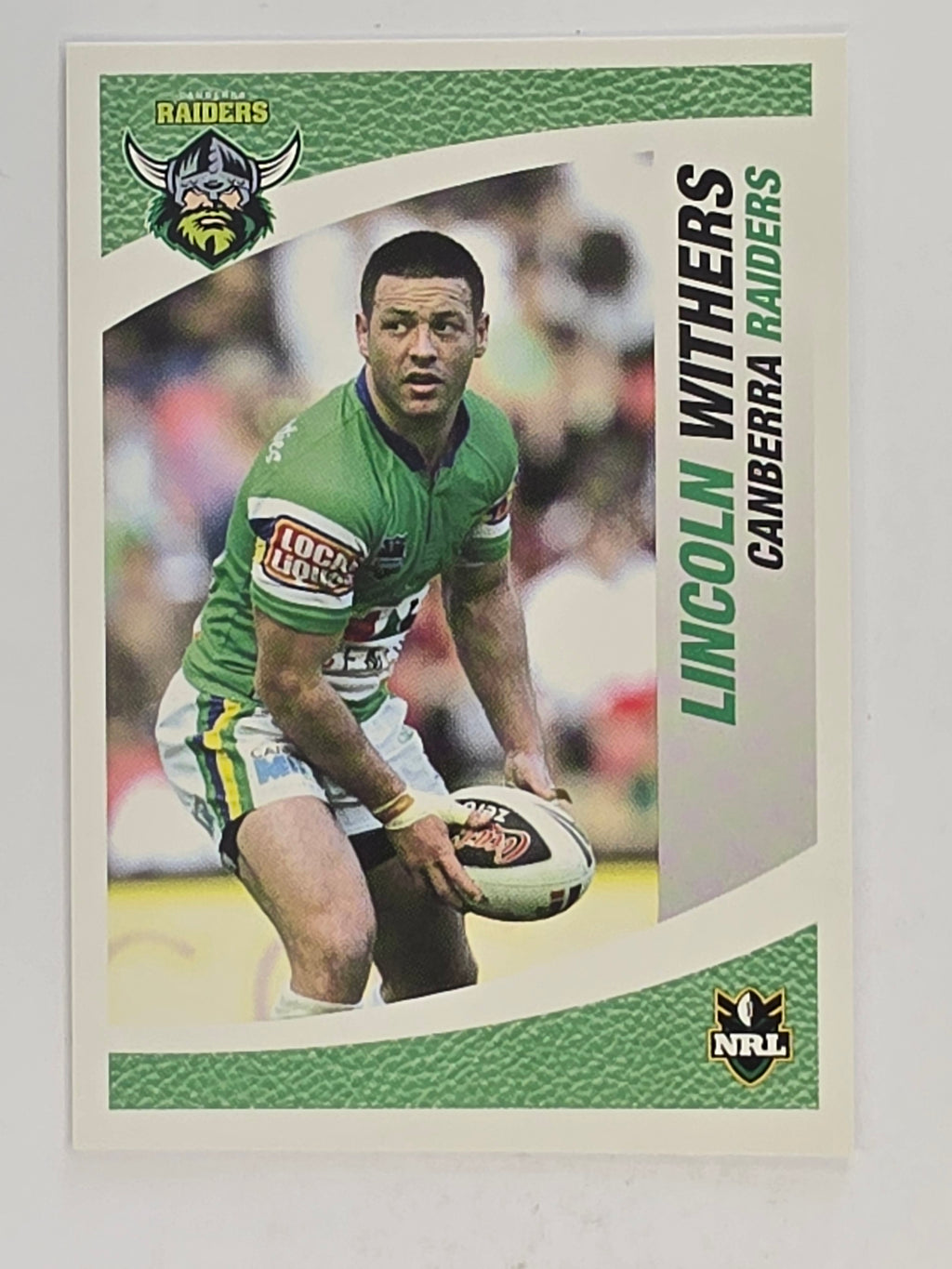NRL 2008 Daily Telegraph | #034 | Lincoln Withers | Canberra Raiders