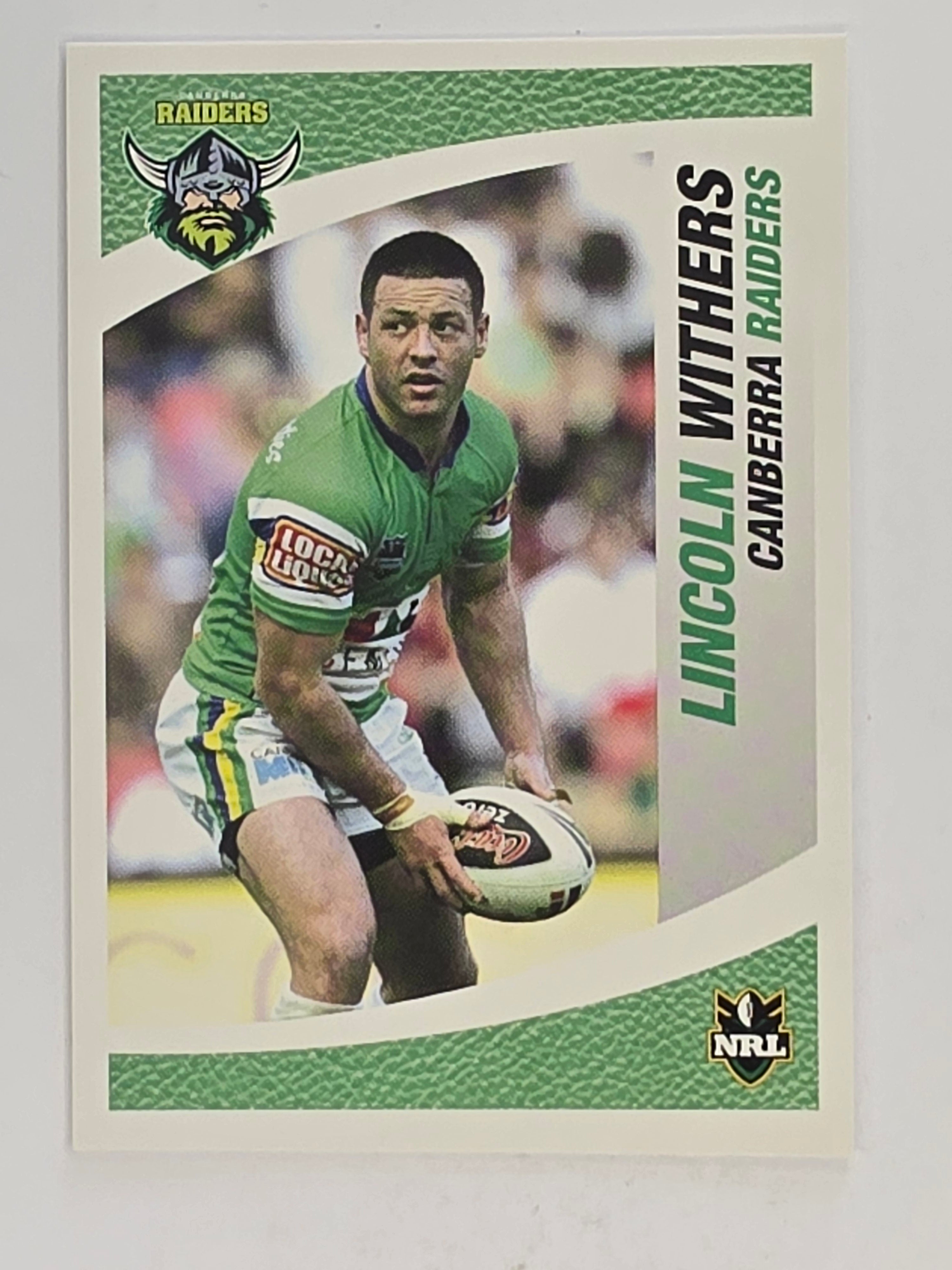 NRL 2008 Daily Telegraph | #034 | Lincoln Withers | Canberra Raiders