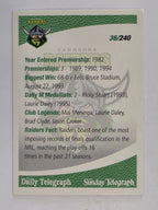 NRL 2008 Daily Telegraph | #036 | Canberra Raiders Logo | Canberra Raiders