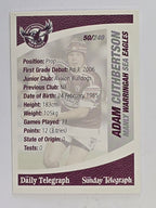 NRL 2008 Daily Telegraph | #050 | Adam Cuthbertson | Manly Warringah Sea Eagles