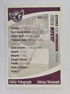NRL 2008 Daily Telegraph | #051 | Jason King | Manly Warringah Sea Eagles