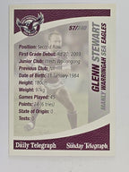 NRL 2008 Daily Telegraph | #057 | Glenn Stewart | Manly Warringah Sea Eagles