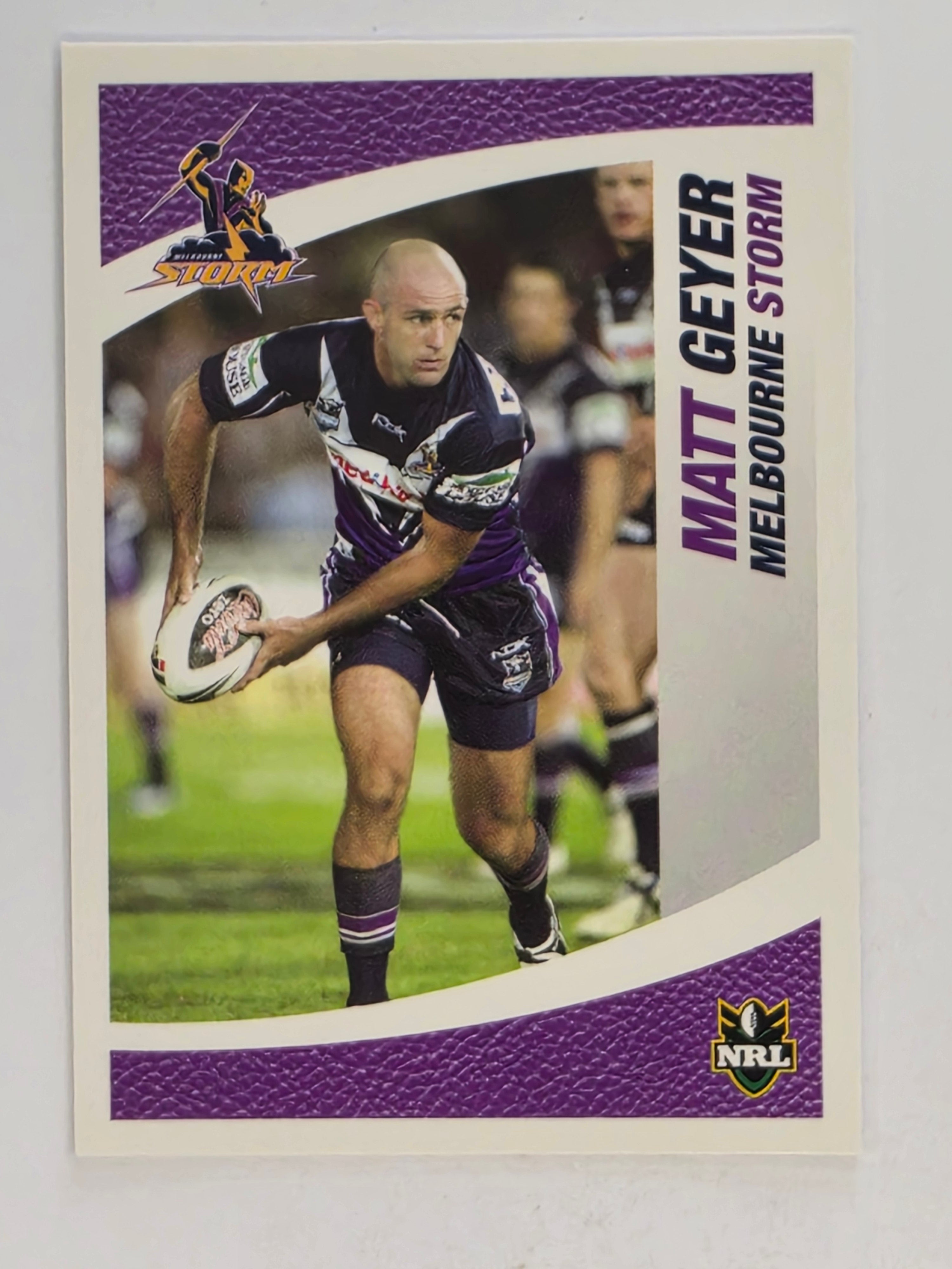 NRL 2008 Daily Telegraph | #064 | Matt Geyer | Melbourne Storm